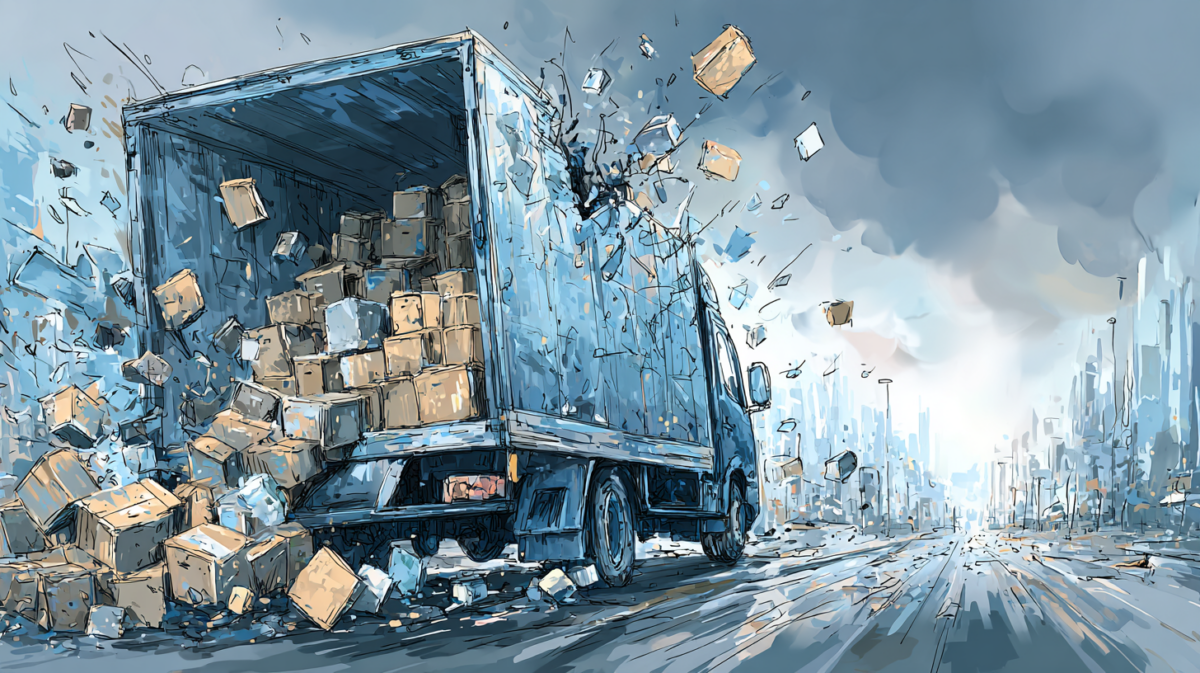 Intelligent Service Design | Boxes falling from truck
